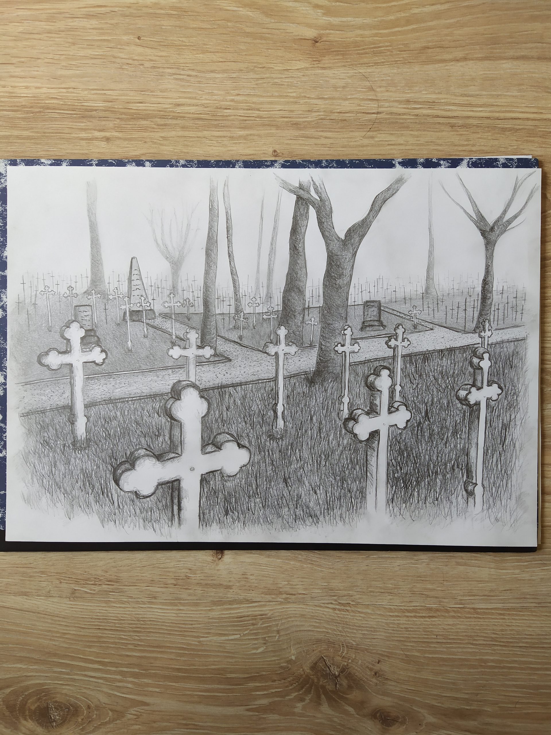 Hřbitov plný obětí covidu-19